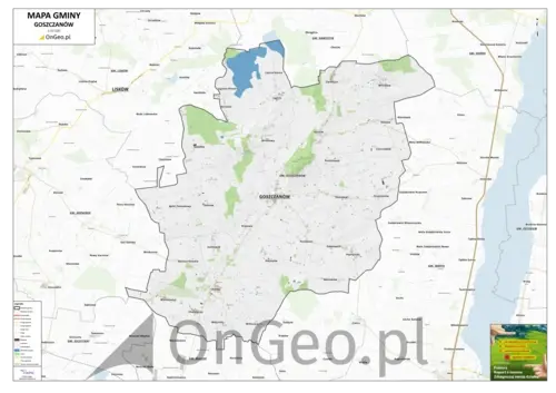 Mapa gminy Goszczanów